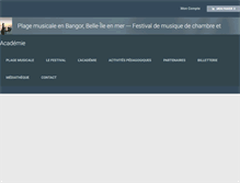 Tablet Screenshot of belleilemusique.com